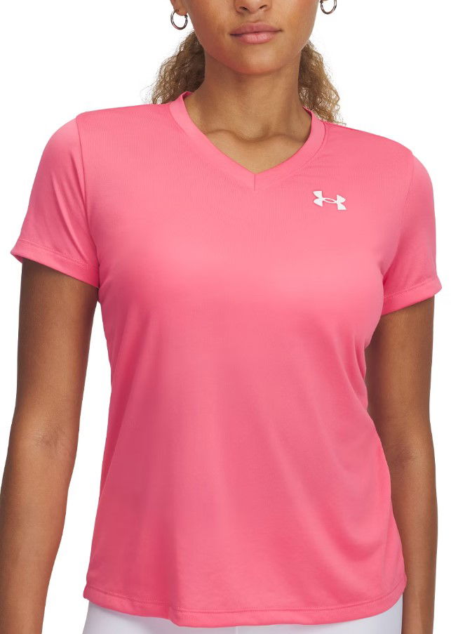 T-shirt Under Armour Under Armour Tech Short Sleeve V-Neck T-Shirt Lyserød | 1384229-672, 0