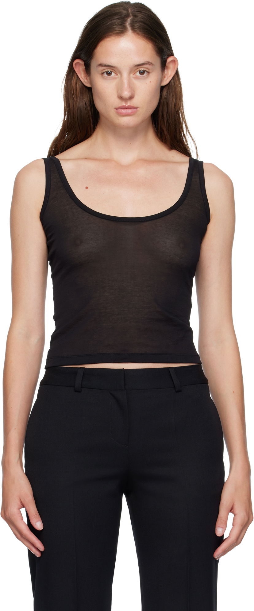 Tanktop OUR LEGACY OUR LEGACY Blade Sheer Tank Top Sort | W4256BB
