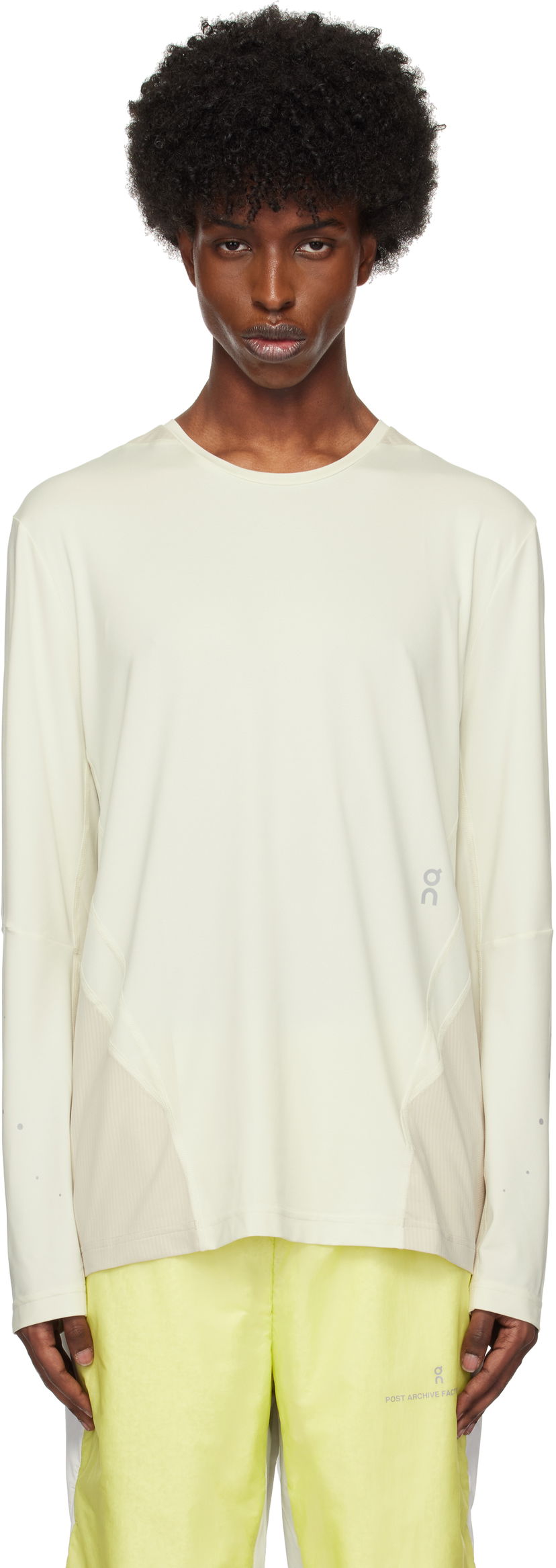 T-shirt Post Archive Faction (PAF) Running Long T-shirt Hvid | 1UE10110021