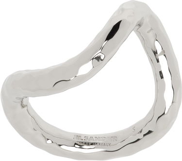 Ring Jil Sander Jil Sander Hammered Ring Metalisk | J30UQ0039_P6959, 0
