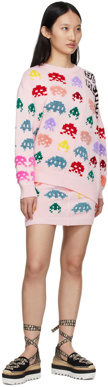 Nederdel Stella McCartney Stella McCartney Gamer Knit Mini Skirt Lyserød | 6042883S2328, 3