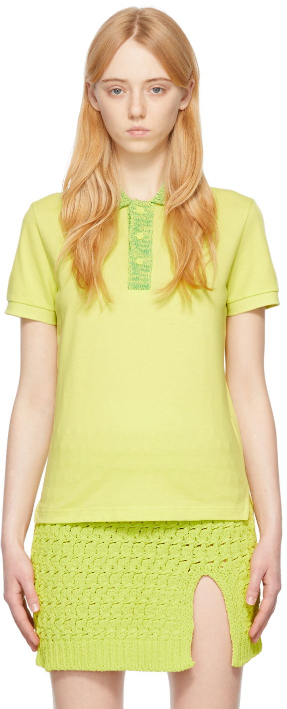 Polo skjorte Bottega Veneta Cotton Polo Tee Gul | 683704 V1MR0, 0