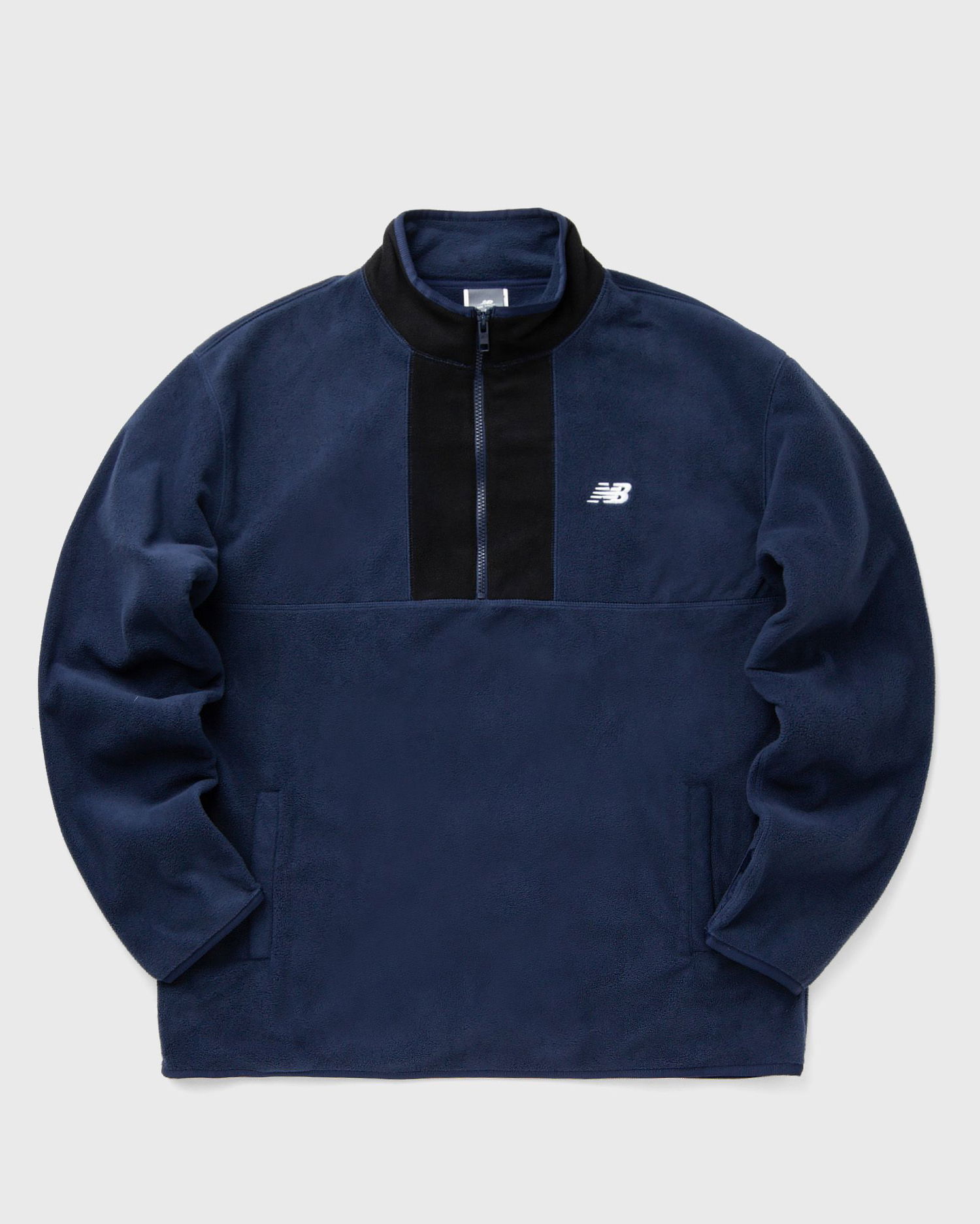 Sweatshirt New Balance Polar Fleece Half-Zip Sweatshirt Blå | MT43518-NNY, 0