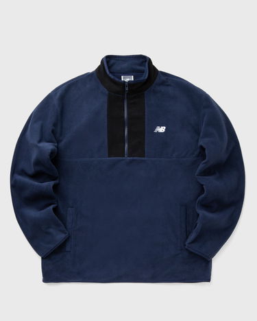 Sweatshirt New Balance Polar Fleece Half-Zip Sweatshirt Blå | MT43518-NNY, 0