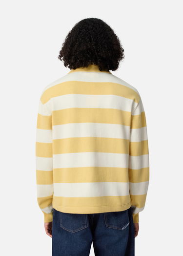 Sweater AXEL ARIGATO Frey Striped Long-sleeved Polo Sweater Flerfarvet | A3315003, 4