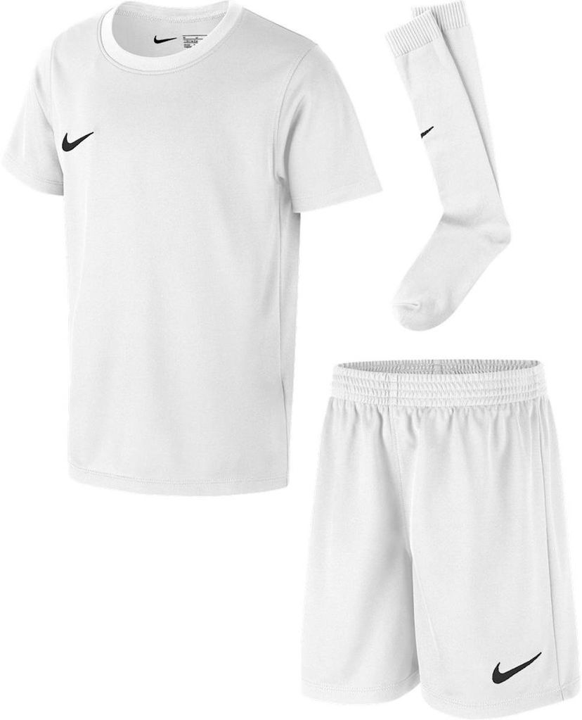 Træningsdragt Nike Park20 Kit - T-Shirt, Shorts, and Socks Set Hvid | cd2244-100