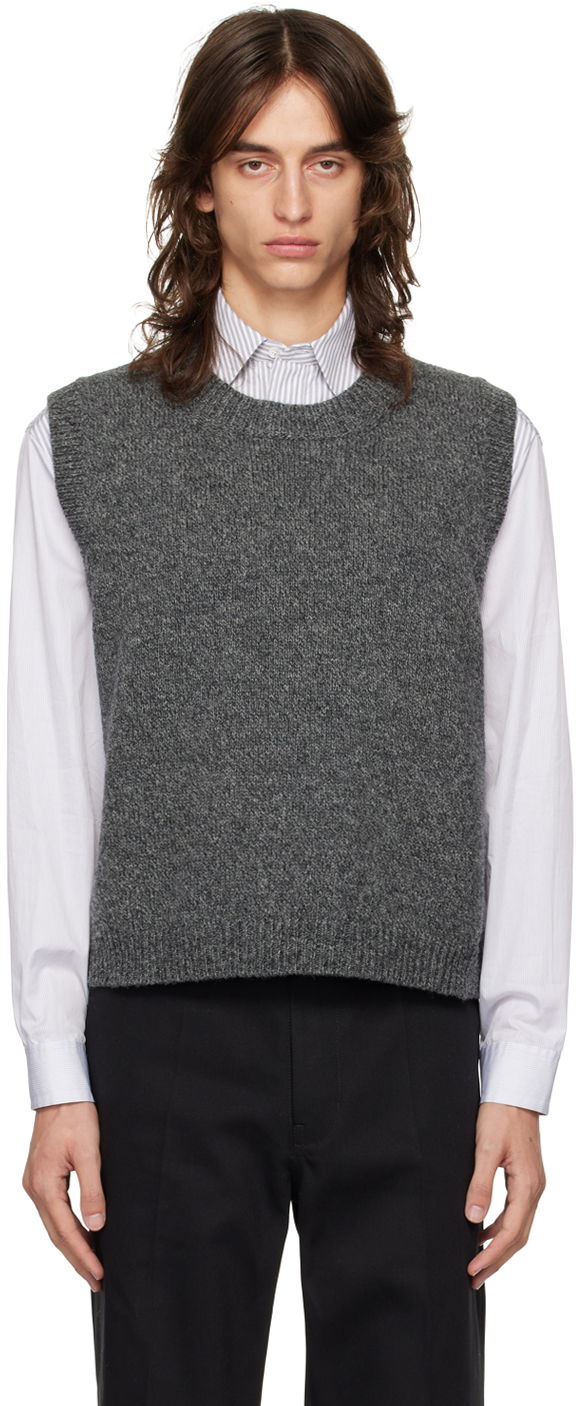 Sweatshirt Maison Margiela Gray Crewneck Vest Grå | S50FB0104 M13059, 0