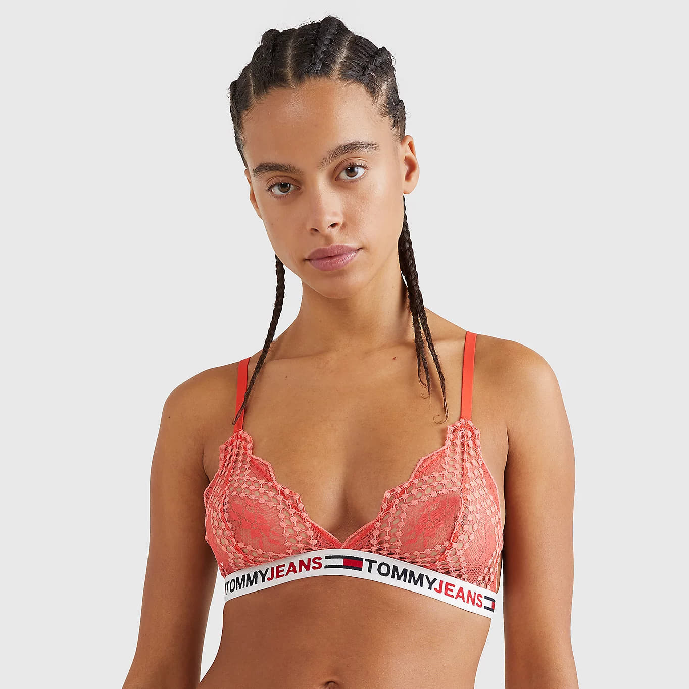 Bh Tommy Hilfiger Lace Unlined Triangle Orange | UW0UW03829 SN6, 0