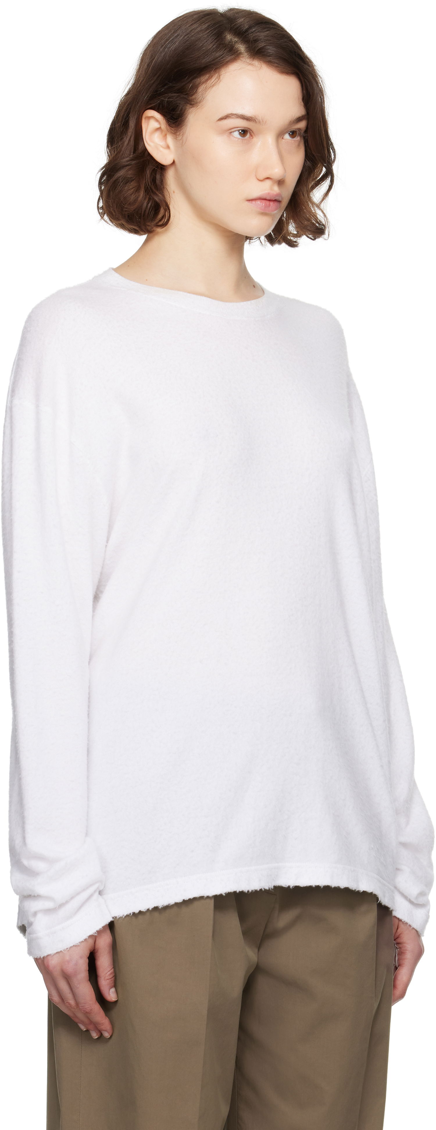 Sweater The Row The Row Kabira Sweatshirt Hvid | 8942-Y916, 1