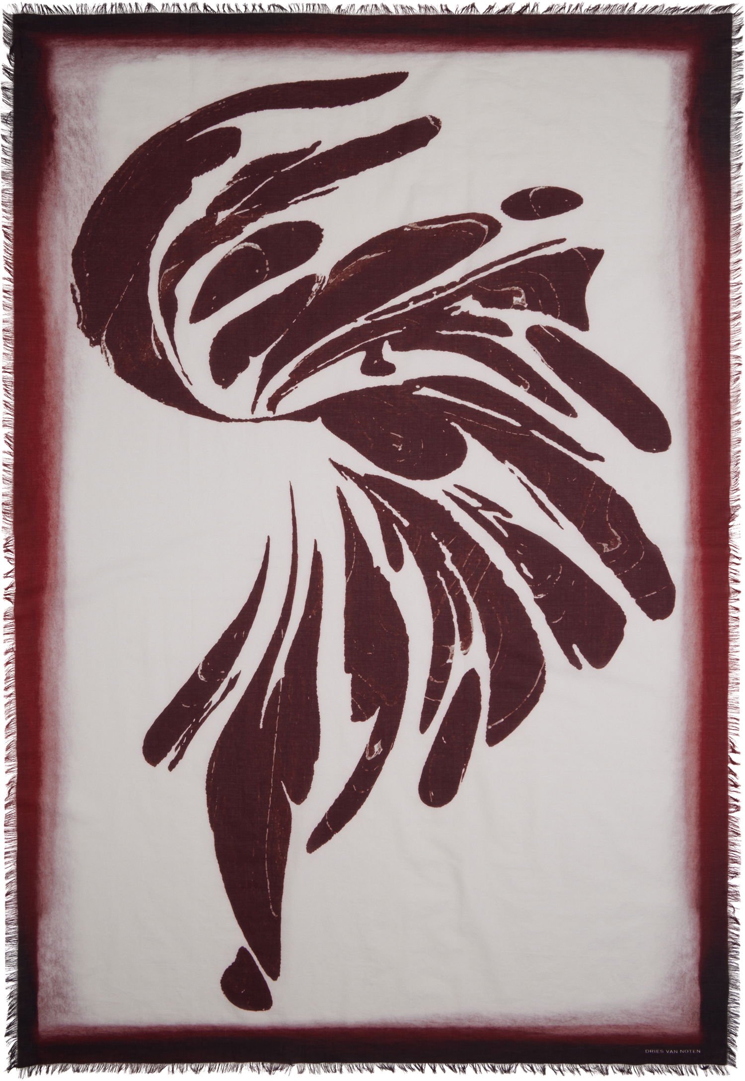 Tørklæde Dries Van Noten Dries Van Noten Printed Shawl Blå | 251-081300-1007, 1