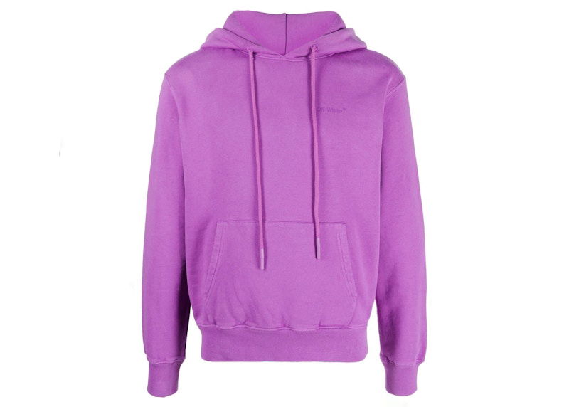 Sweatshirt Off-White Caravaggio Over Hoodie Lilla | OMBB097S23FLE0013636