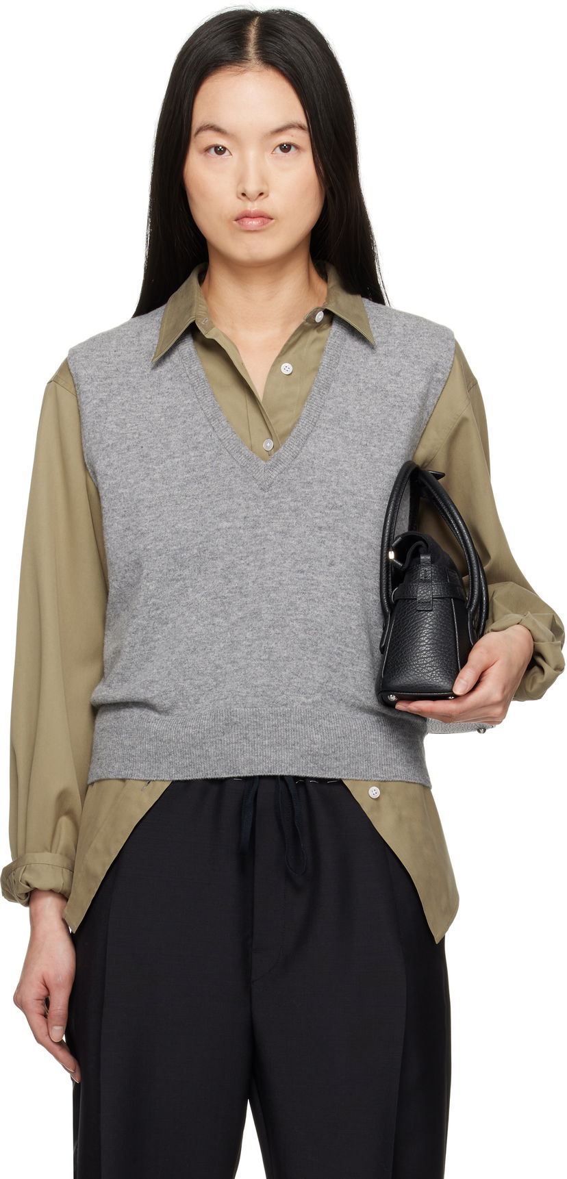 Sweater Maison Margiela Maison Margiela Knit Vest Grå | S51FB0077 M13090