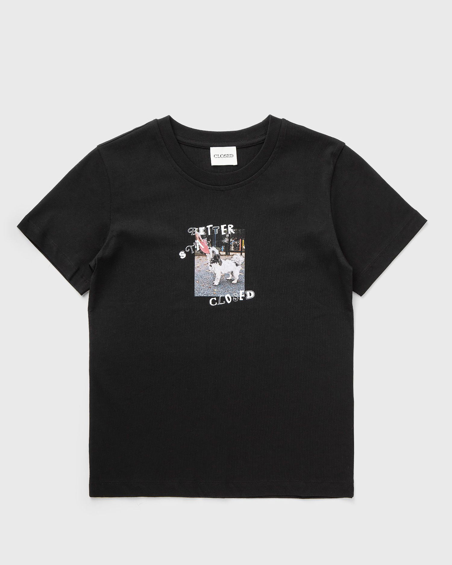 T-shirt CLOSED Printed T-Shirt with 'Better Stay Closed' Dog Graphic Sort | C95927-44H-PR-100, 0