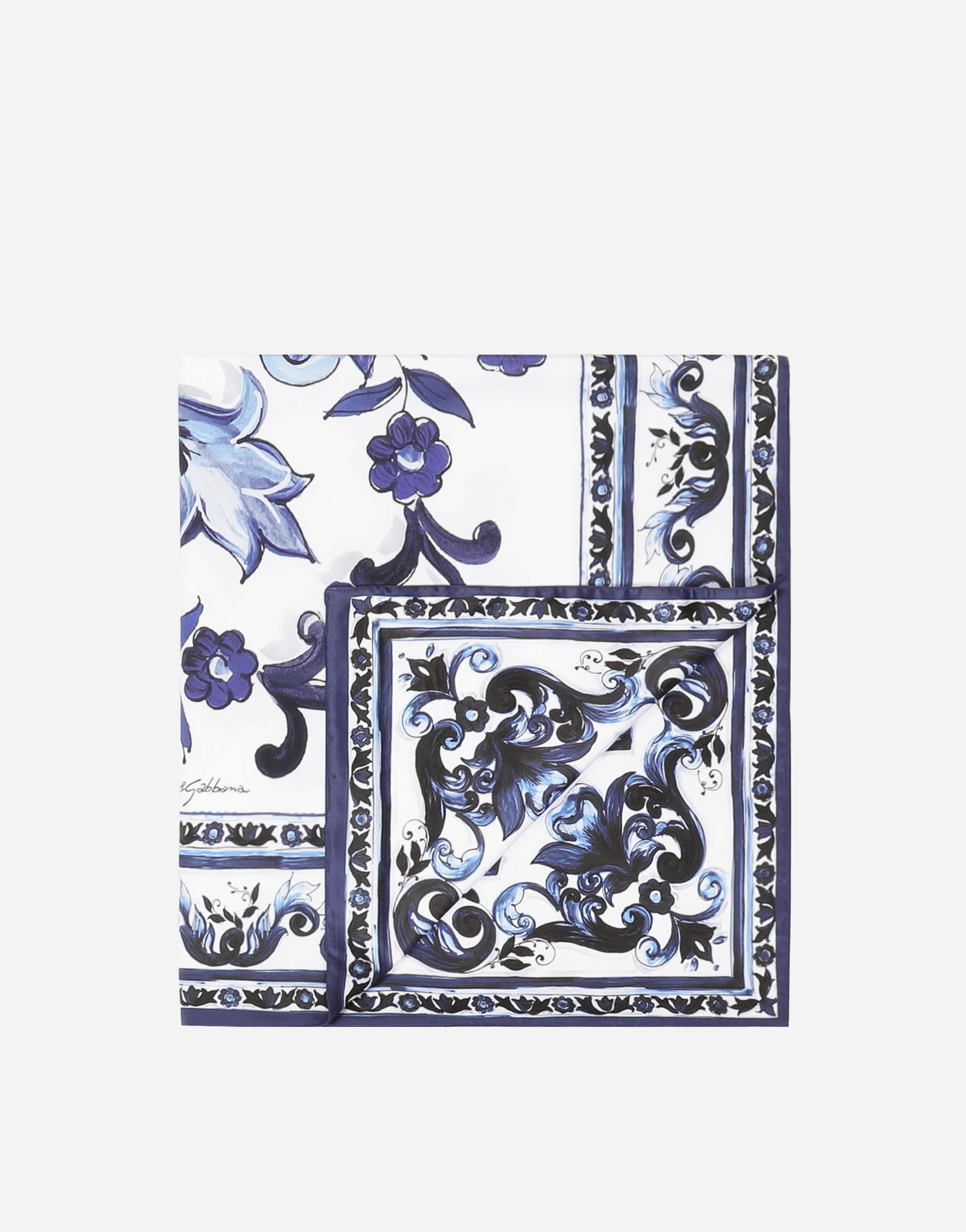 Tilbehør Dolce & Gabbana Dolce & Gabbana Cotton Sateen Duvet Cover Blå | TCE049TCAKFUB011, 1