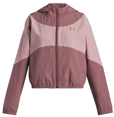 Vindjakke Under Armour Rival Woven Colorblock Hooded Jacket Lyserød | 6004181-651, 0