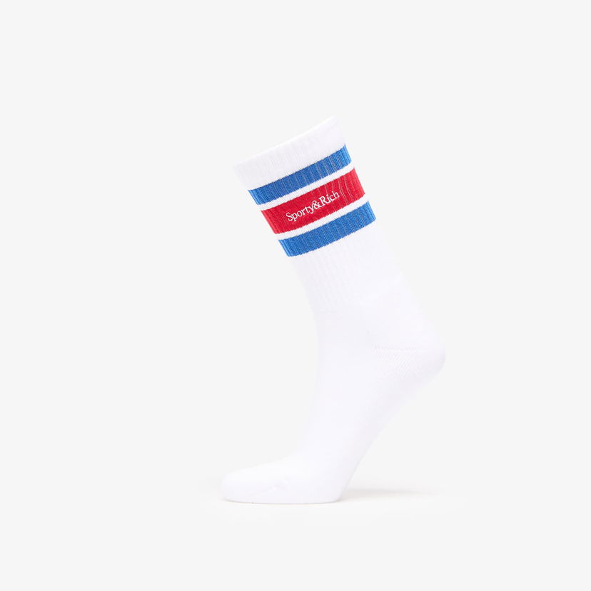 Sokker Sporty & Rich Sporty & Rich Serif Logo Socks Hvid | AC004622300WH44