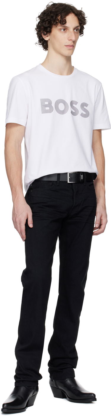 T-shirt BOSS BOSS Printed-Logo T-Shirt Hvid | 50543816, 4
