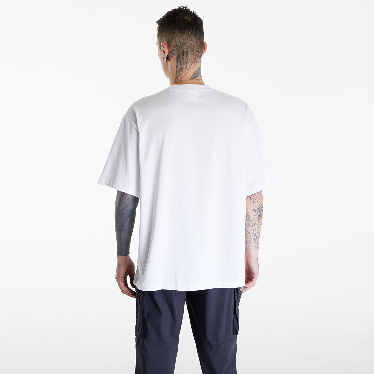 T-shirt BAPE A BATHING APE Mad Flame Ape Head Relaxed Fit Tee White Hvid | 001TEK301320M WHT, 1