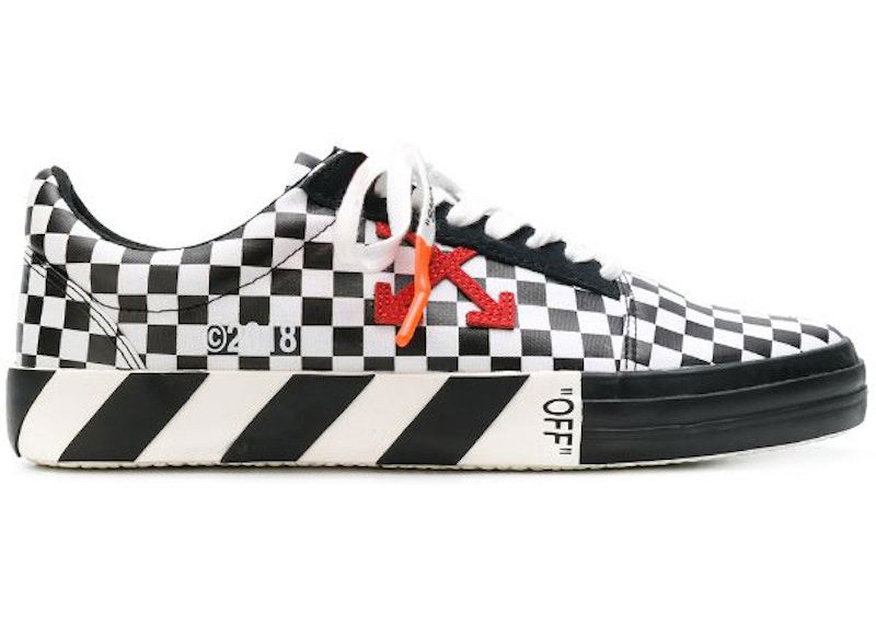 Sneakers og sko Off-White Checked Low Top Red Arrow SS18 Sort | OMIA085E183510019900, 0