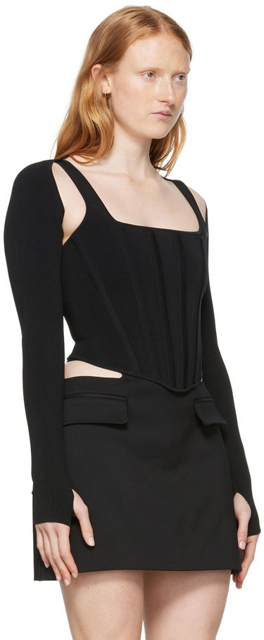 Nederdel Dion Lee Dion Lee Tank Top and Cardigan Set Sort | A7460P21, 1