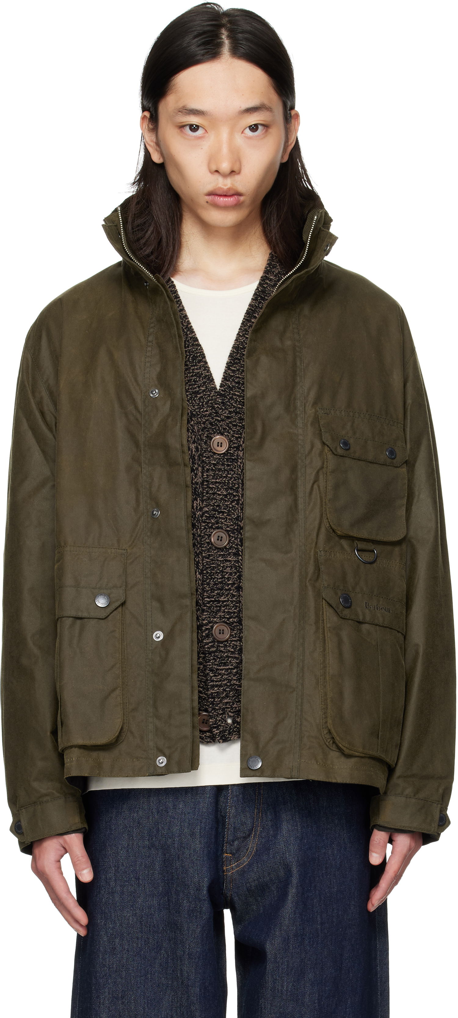 Jakke Barbour Barbour Re-Engineered Utility Bedale Waxed Jacket Grøn | MWX2483SN91, 0