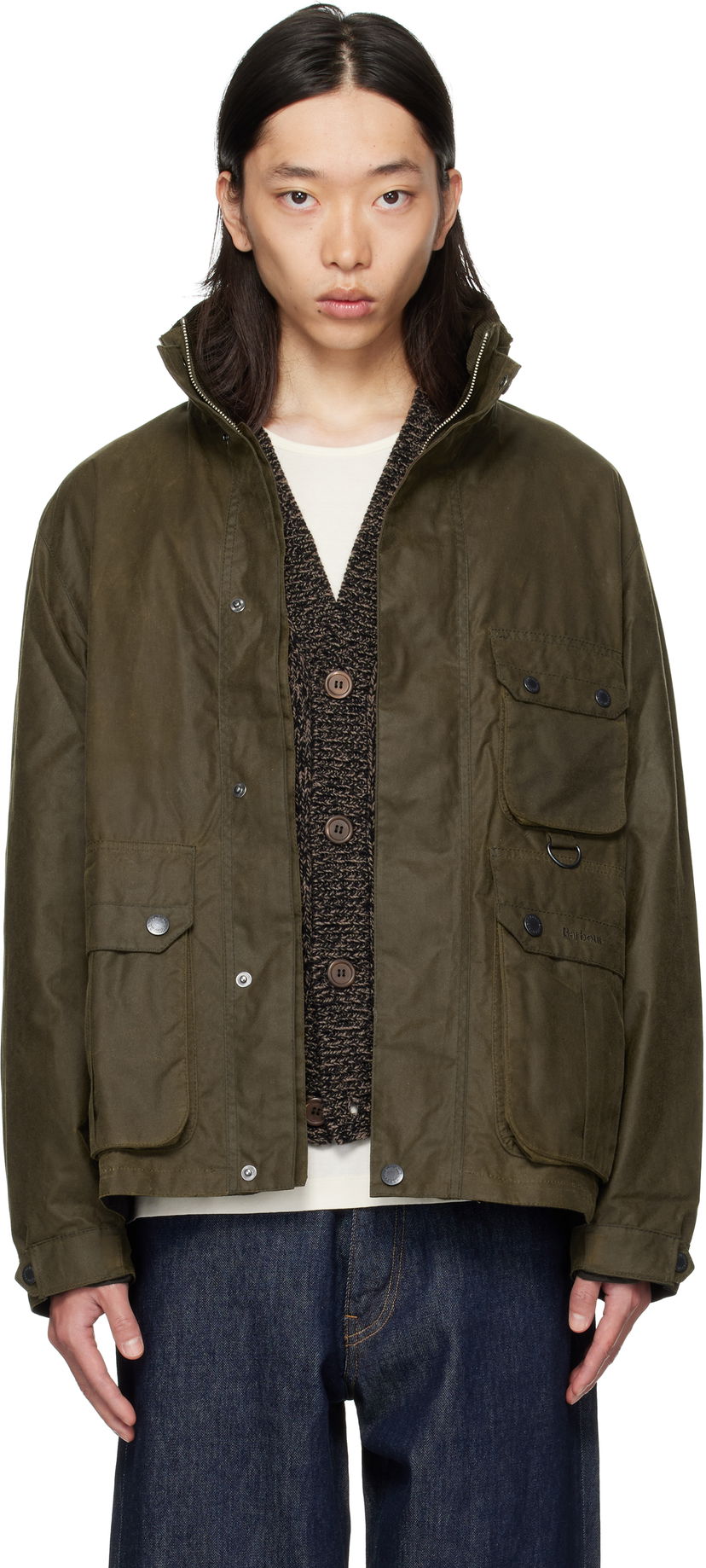 Jakke Barbour Barbour Re-Engineered Utility Bedale Waxed Jacket Grøn | MWX2483SN91
