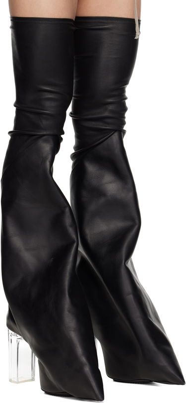 Sokker Rick Owens Rick Owens Hollywood Taco Kiss Tall Boots Sort | RR01E5843 LSLCH0, 3