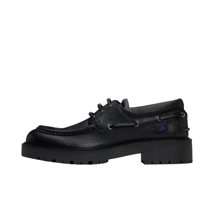 Sneakers og sko Burberry Leather Raft Shoes Sort | 8101539