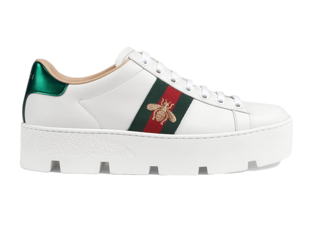 Sneakers og sko Gucci Ace Platform 'White' Hvid | 577573 DOPE0 9064, 0