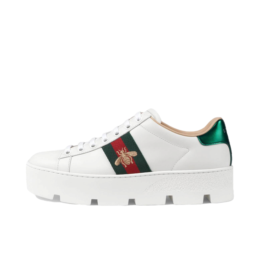 Sneakers og sko Gucci Ace Platform 'White' Hvid | 577573 DOPE0 9064