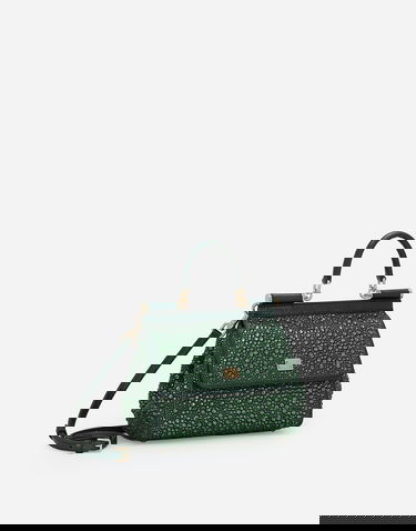 Håndtaske Dolce & Gabbana Dolce & Gabbana Sicily Crystal Embellished Handbag Grøn | BB6003A56458F534, 2