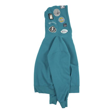 Sweatshirt Pleasures Worms Hoodie Turkis | P23F022-GREEN, 11