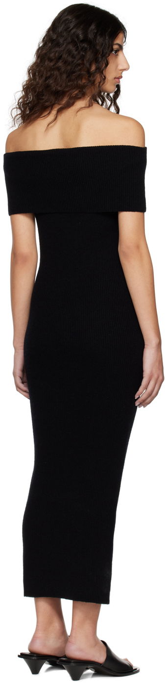 Kjole TOTEME Off-Shoulder Midi Dress Sort | 231-6010-325, 2