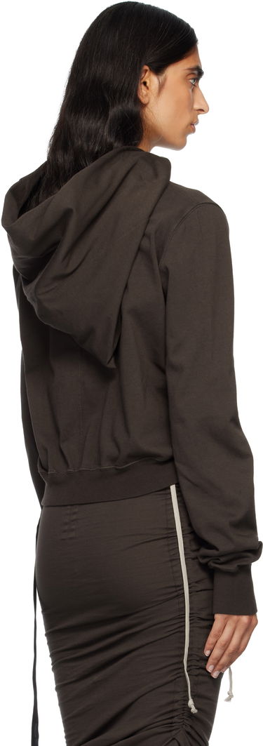 Sweatshirt Rick Owens Concordians Mountain Asymmetrical Zip Hoodie Brun | DS02E7247 RIG, 2