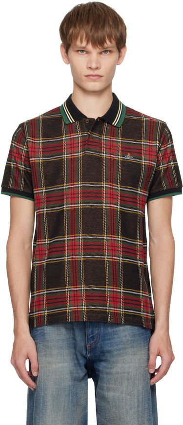 Polo skjorte Vivienne Westwood Vivienne Westwood Classic Plaid Polo Flerfarvet | 2H01000P-J009T-, 0