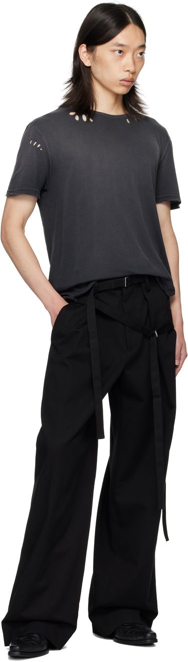 T-shirt Ann Demeulemeester Ann Demeulemeester Eternal Eagle Baptist Distressed T-Shirt Sort | B0013414-FA638-098, 3