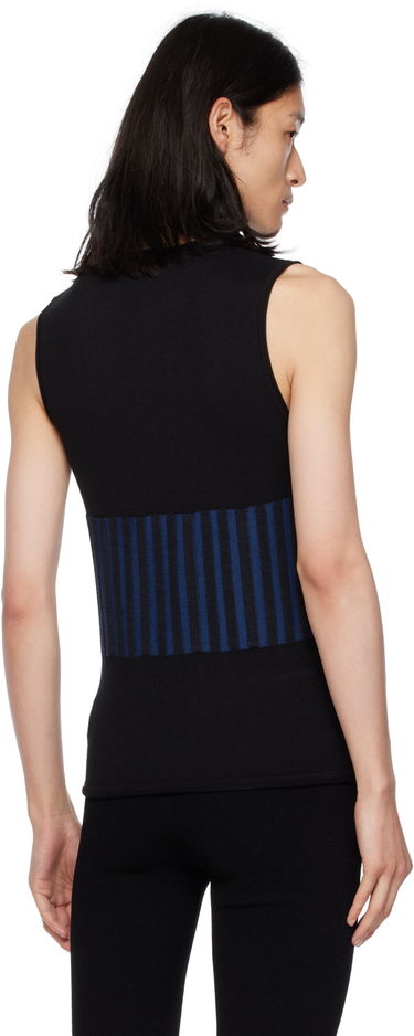 Tanktop Dion Lee Ribbed Knit Tank Top Sort | C7103F22, 2