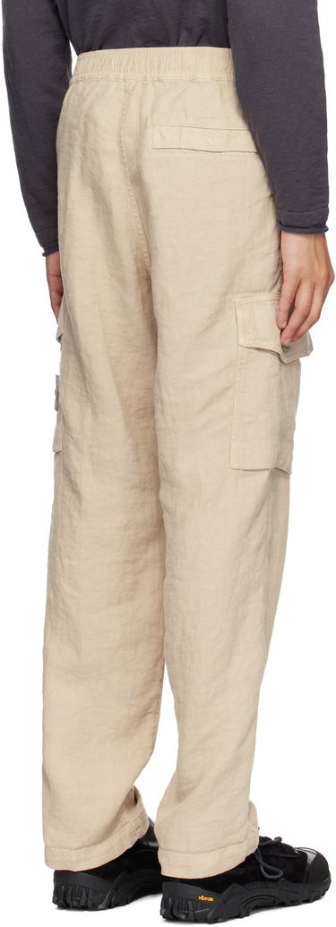 Cargo bukser Stone Island Stone Island Diagonal Linen Cargo Pants Beige | K1S15 3100029 S00F8, 2