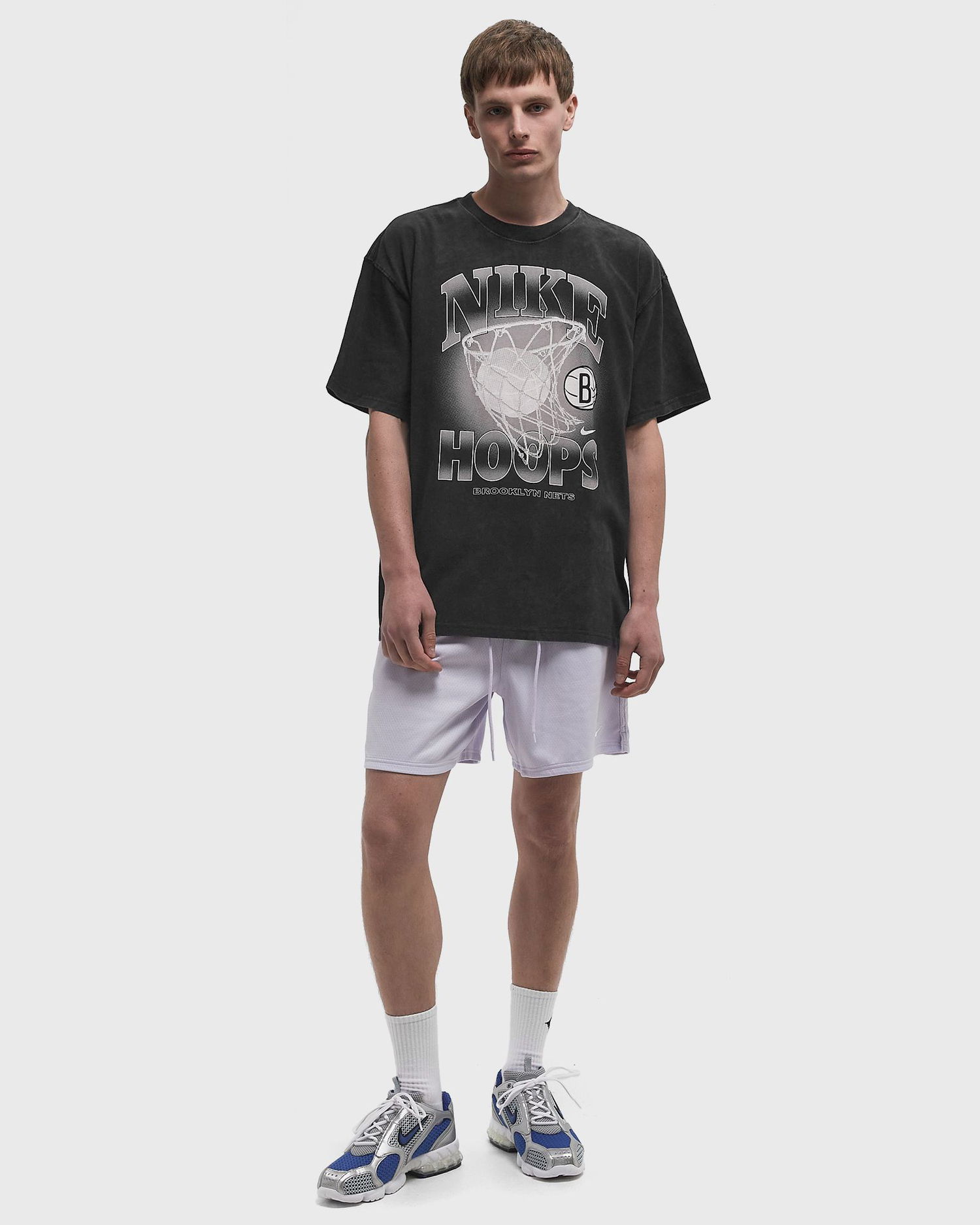 T-shirt Nike NBA Max90 Brooklyn Nets Courtside Short Sleeve T-Shirt Sort | HQ1264-010, 1