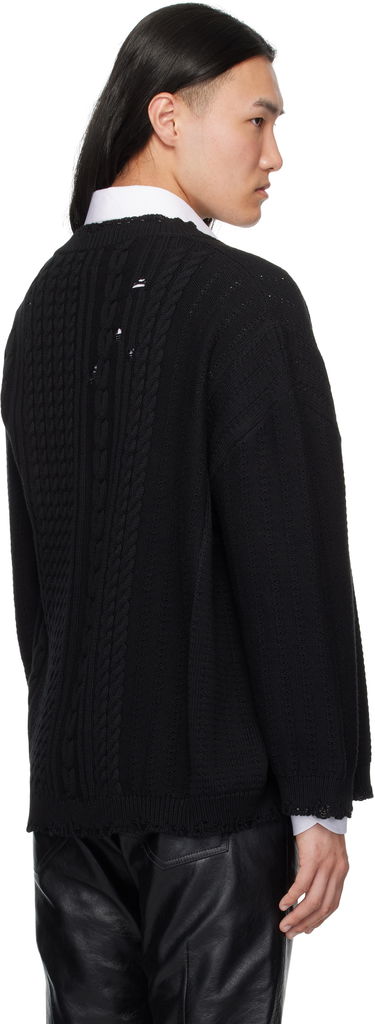 Sweater Enfants Riches Déprimés Enfants Riches Déprimés Asymmetrical Cardigan Sort | 080-250, 2