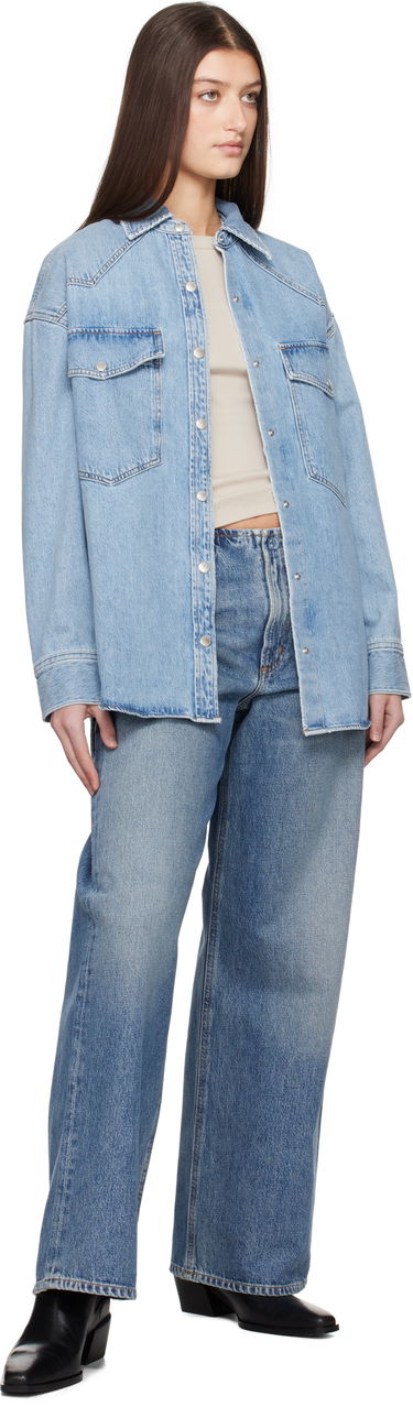 Skjorte AGOLDE AGOLDE Lotta Denim Shirt Blå | A7357-3018, 3