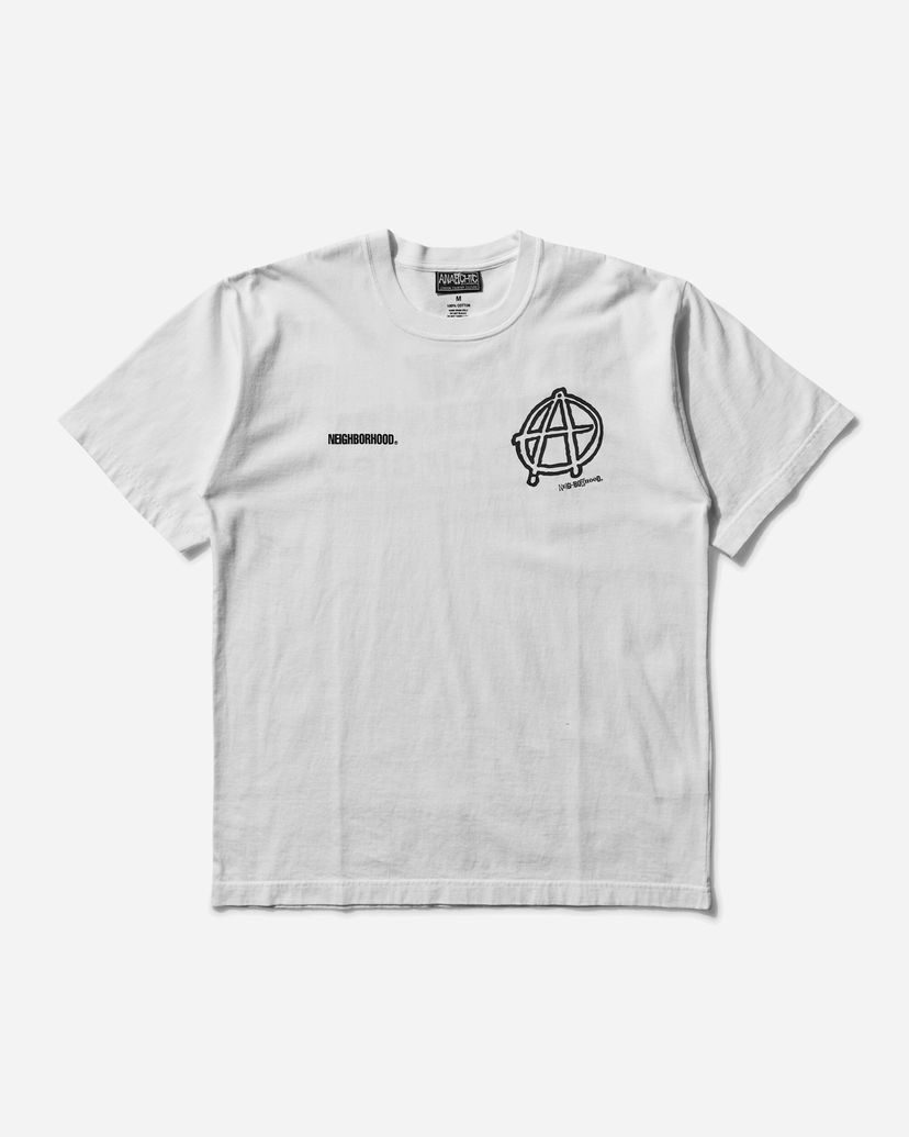 T-shirt Neighborhood Anarchic Adjustment SS-1 Tee Hvid | 242PCAJN-ST01S WH