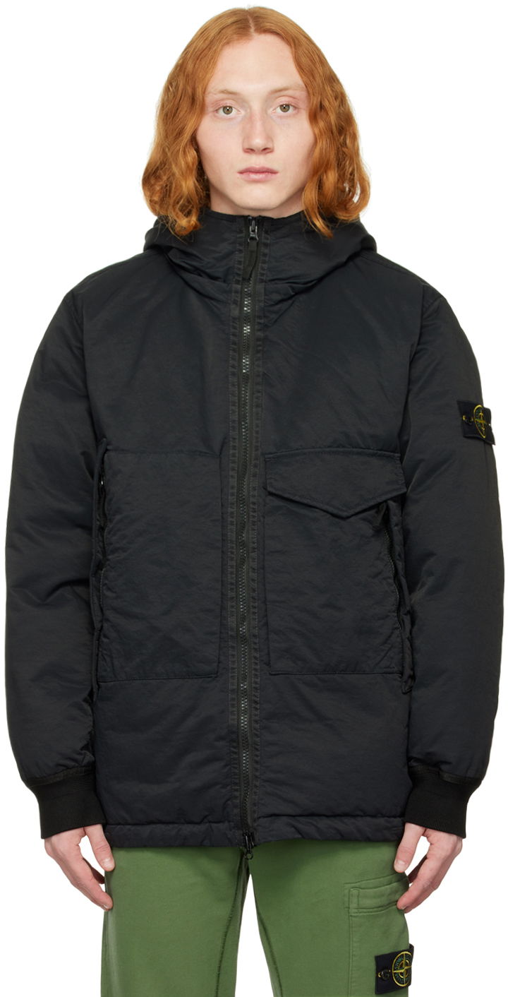 Puffer jakke Stone Island Opaque Down Jacket Sort | 771541421, 0