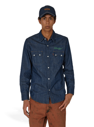 Skjorte KENZO Levi’s® Cowboy Rinse Blue Mørkeblå | FD65DC414LE6 DM