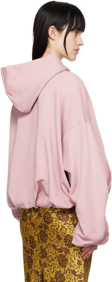 Sweatshirt Dries Van Noten Dries Van Noten Draped Hoodie Lyserød | 251-011106-1610, 2