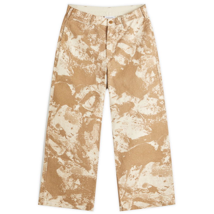 Bukser thisisneverthat Thisisneverthat Splashed Chino Pants Beige | TN251WPACP04-BROW