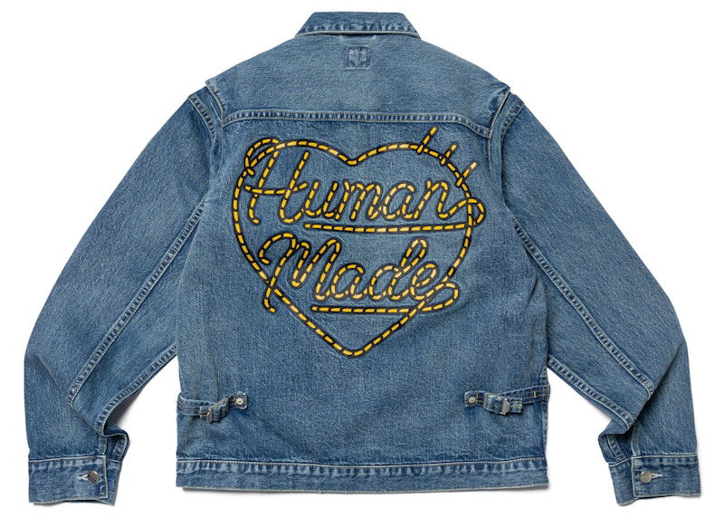 Jakke Human Made Storm Cowboy Denim Jacket Blå | HM25JK022, 0