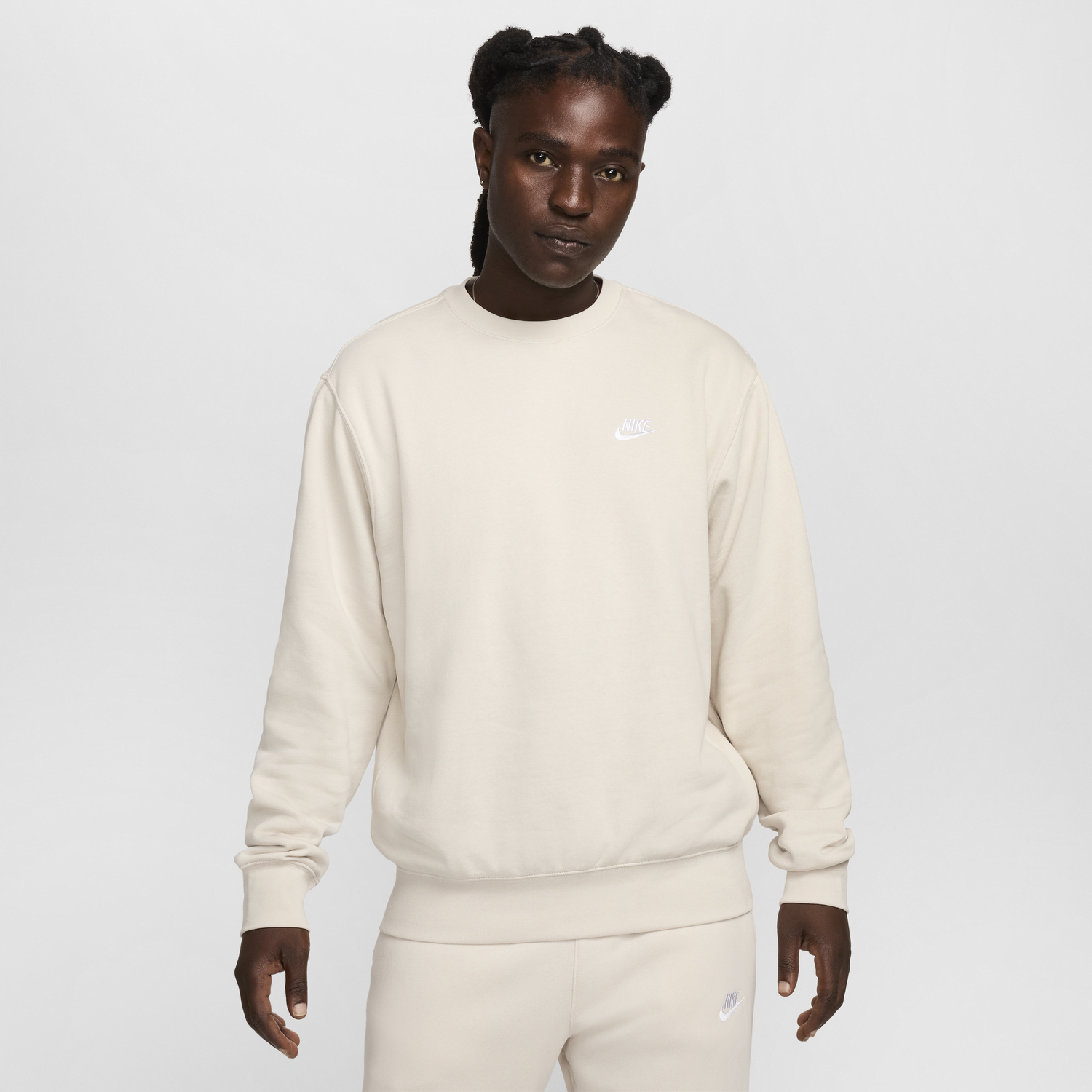 Sweatshirt Nike Sportswear Club Fleece Beige | BV2662-104, 0