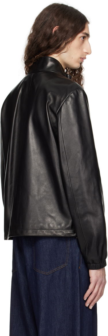 Jakke Versace Versace Plongé Leather Jacket Sort | 1019606_1A14141, 2