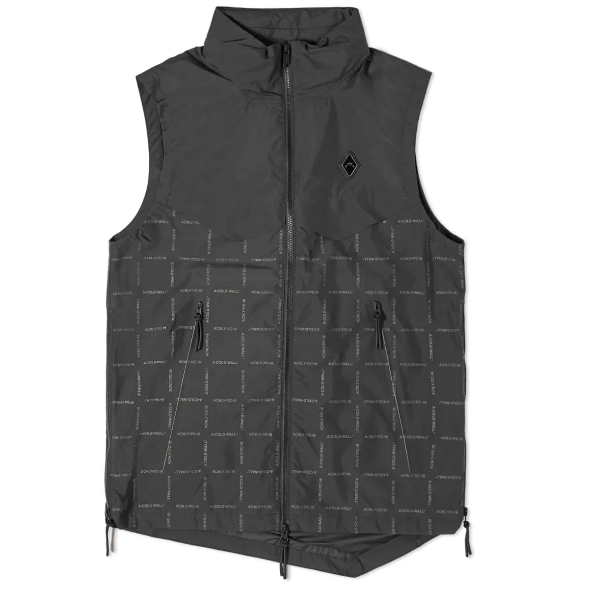 Sweater A-COLD-WALL* Grisdale Storm Gilet Vest Grå | ACWMO146-BLK, 0